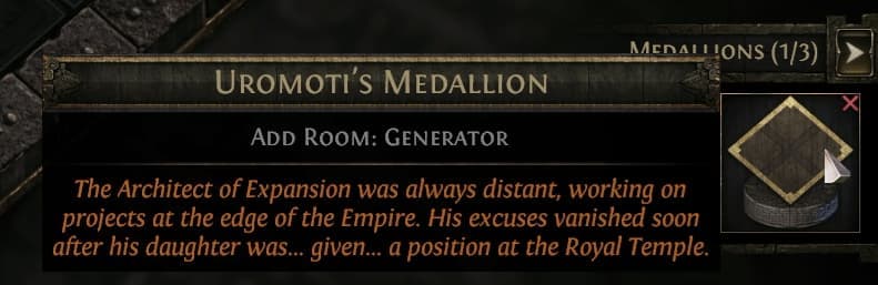Medallion Room Card Tooltip