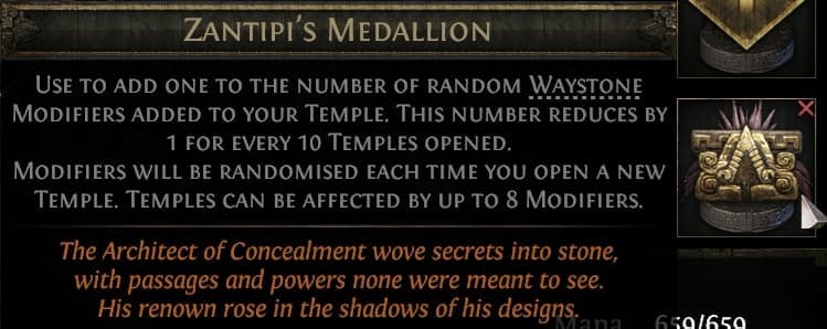 Zantipi's Medallion Tooltip