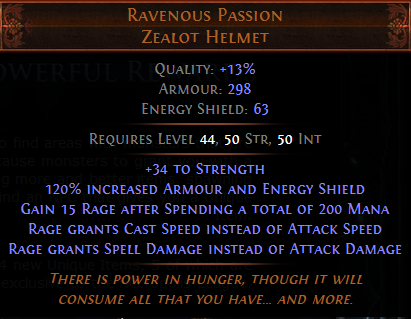 Ravenous Poison Zealot Helm
