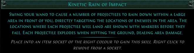 Kinectic Rain of Impact Kinectic Rain of Impact