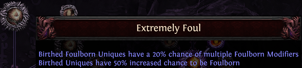 Genesis Tree Multiple Foulborn Modifiers Genesis Tree Multiple Foulborn Modifiers