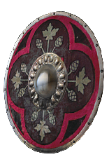 Crimson Round Shield