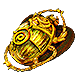 Gilded Sulphite Scarab